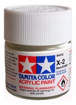 Pintura Acrílica De 23 Ml  X2 Gloss White  By Tamiya # X2