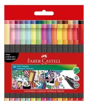 Marcador Grip Finepen Faber-castell X30 Colores