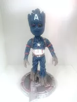 Figura Groot Capitan America 18 Cm Aprox De Caucho 