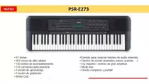 Piano Yamaha Psr E273 Estuche + Base + Dvd + Atril Citimusic