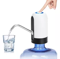 Dispensador De Agua Eléctrico Bidones Usb Bomba Automática ® Color Blanco