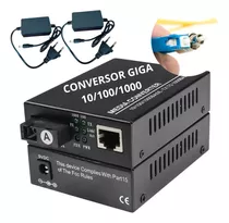 Par Conversor Mídia Fibra Óptica A+b Gigabit 1000 Mbps Rj45