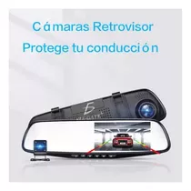 Set De Cámaras Para Auto Retrovisor Frente Y Cámara Trasera 