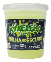 Kimeleka Slime 180g Art Kids Brilha No Escuro Acrilex C/ 1un
