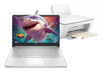 Laptop Hp 14-dq0526la Intel Celeron 4gb 128gb + Impresora