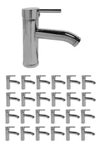 Lux Sany Set 25 Piezas Llave Monomando Corto 16cm P/ Lavabo