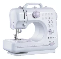 Máquina De Coser Recta Zego Zc1000 Portable Blanca 220v