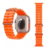 Pulsera Ocean Para Apple Watch Ultra De 49 Mm, 45/44/42/41/40 Mm, Color Naranja