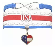 Hcchanshi American Usa Pulsera Joyería - Infinity Love Cute 