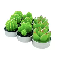 Pack 12 Velas Recuerdo Souvenir Vela Cactus Suculenta 4x5cms