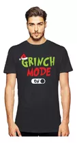 Polera Navidad Grinch Mode On Pascuas Unisex