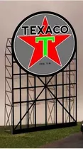 5181 Modelo Grande Texaco Animado Luz Billboard Miller