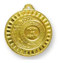 Medalha 45mm 10 Peças Com Fita - Ouro/prata/bronze