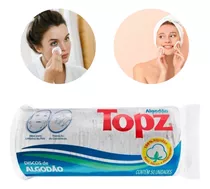 Disco De Algodão Topz Limpeza Facial Maquiagem De Pele 50un.