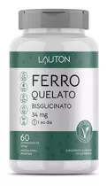 Suplemento Em Comprimidos Lauton Nutrition Ferro Quelato Minerais/vitaminas Em Pote De 300g 60 Un