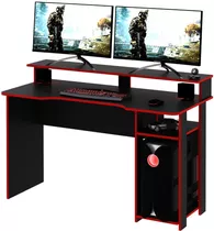 Mesa Escritorio Para Pc Gamer 136 Cm Largo - Repisa - 4153