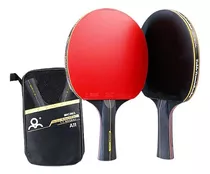 Pack De 2 Paletas De Ping Pong Boli Bo-a11-kc Negra Y Roja