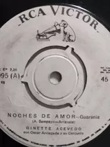 Vinilo Single De Ginette Acevedo Puente Pexoa ( M-15p93