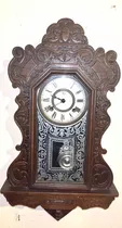Reloj Antiguo De Péndulo Ansonia Americano. Funcionando Impe