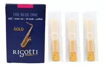 Kit Com 3 Palhetas Rigotti Gold Medium - Sax Tenor 2,5