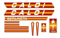 Adesivo Não Decal Bicicleta Caloi Berlineta 1982 Laranja