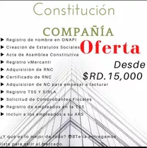 Constitución De Compañía Rd