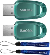  Unidade Flash Sandisk Ultra Eco Usb 3.2 De 2 Pacotes De 64 