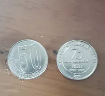 Moneda Edición Especial 50 Céntimos 70 Años Bcv.