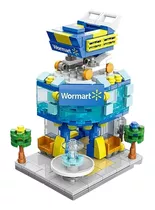 Bloco Montar Cidades Wormart Lego 208 Peças Educativo