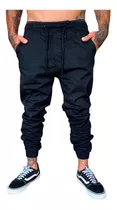 Calça Jeans Jogger Sarja Masculina Slim Fit C/ Elastano 