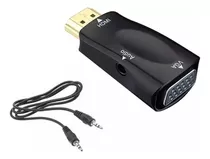 Mini Conversor Hdmi A Vga Audio Notebook Proyector Pc Hd Tv