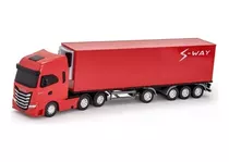 Caminhão Miniatura Iveco Carreta Baú Refrigerado S-way 