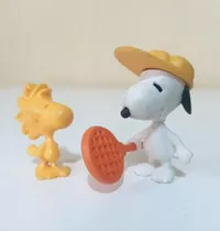 Figuras Muñecos Snoopy Woodstock Tenis Huevo Kinder Sorpresa