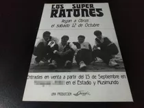 (pd390) Publicidad Clipping Los Super Ratones Obras * 1991