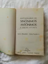 Diccionario De Sinónimos Y Antónimos E Ideas Afines Larousse