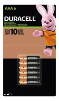 Duracell Recargable Pilas Aaa 900mah 1.2v 6 Unidades