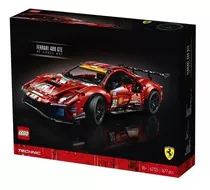Blocos De Montar Legotechnic Ferrari 488 Gte Af Corse #51 1677 Peças Em Caixa