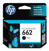 Cartucho De Tinta 662 Preto 2ml Hp