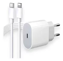 Fonte + Cabo Carregador Para iPhone X 11 12 13 14 Pro Usb-c