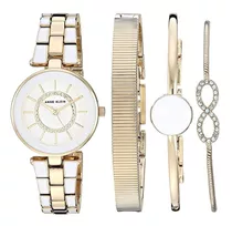 Reloj Mujer Anne Klein Con Brazaletes, Swarovski Ak/3286wtst