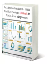 Pack + 13000 Mil Planilhas Excel 100% Editáveis + Brindes