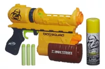 Nerf Zombie Strike Biosquad Com3 Dardos 1 Refil Repelente