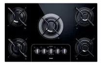 Cooktop Consul 5 Bocas Vidro Preto Chama Rápida Bivolt