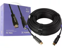 Cabo Hdmi Fortrek Fibra Óptica (optical Fiber) Fk784c 40m 4k