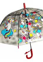 Paraguas Unicornio Infantil Colores Hermosos Arcoíris