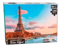 Quebra Cabeça Premium Torre Eiffel 1000 Peças Pais E Filhos