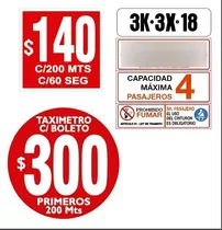 Taxi Sticker!!! 300, 140, Kit Alta Calidad!!!