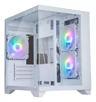 Gabinete Gamer Branco Soul Pro Bg-052 3 Fan Argb Aquario