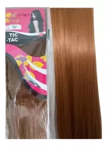 Tic Tac Aplique Penteado Pode Usar Prancha Cabelo Preto Liso