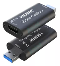 Tarjeta De Captura De Vídeo Capturadora 4k 1080 Hdmi Fhd Usb